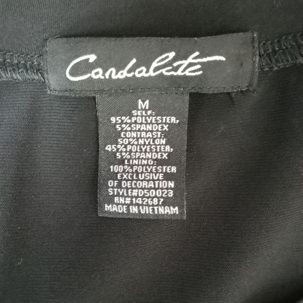 Candalite Women's Wedding Evening Cocktail Party Dress Stretch Size Medium - Picture 6 of 7